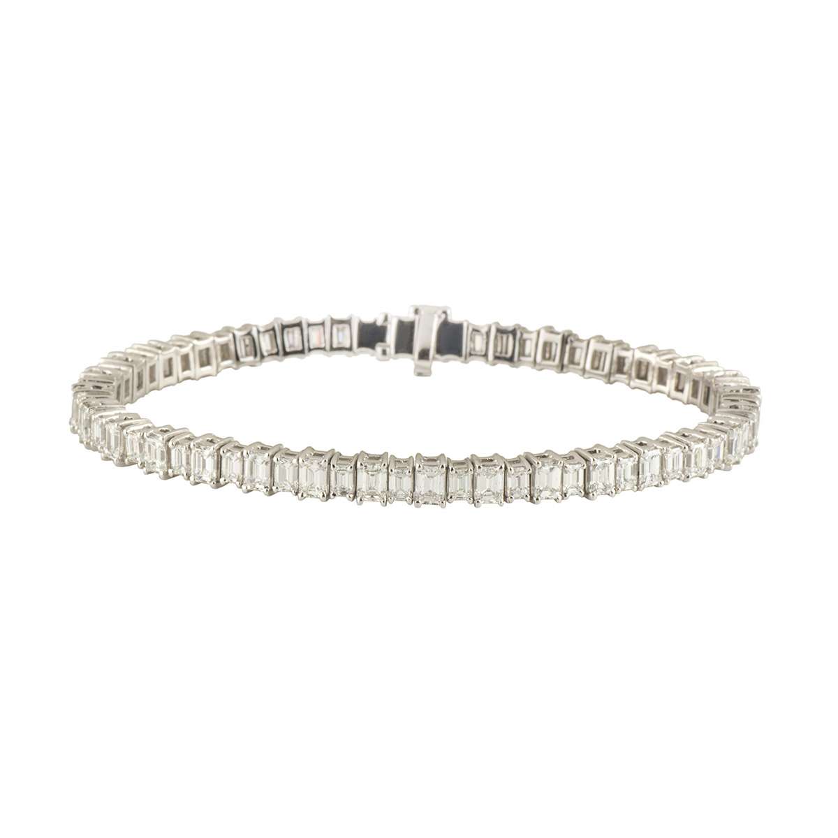 White Gold Diamond Line Bracelet | Rich Diamonds